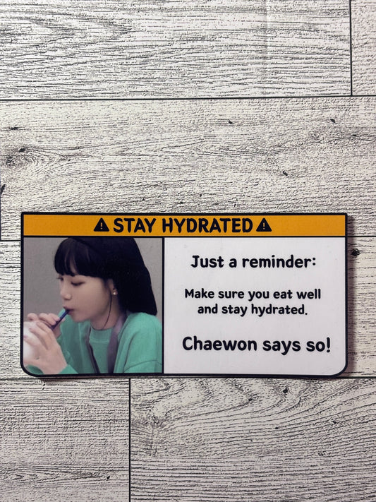 Stay Hydrated Sticker - LE SSERRAFIM