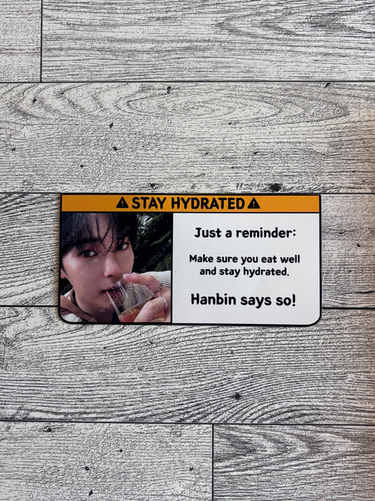 Stay Hydrated Stickers - ZEROBASEONE