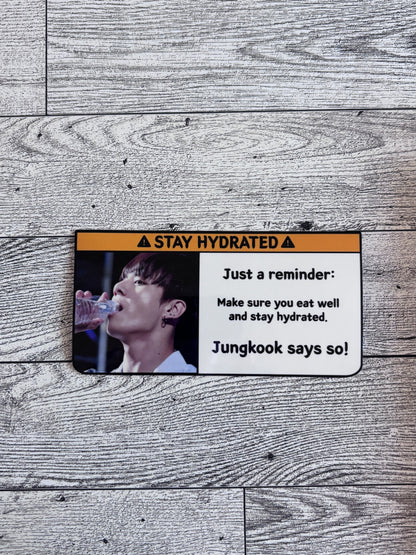 Stay Hydrated Sticker - BTS