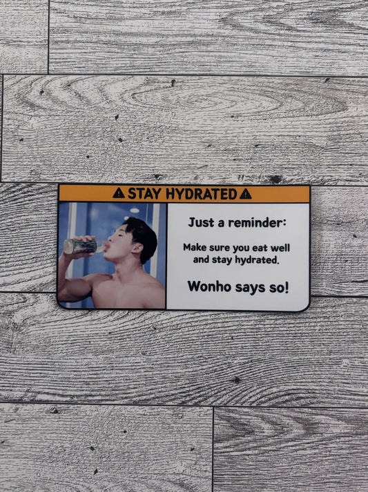 Stay Hydrated Sticker - Monsta X