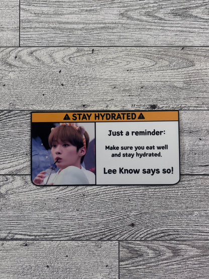 Stay Hydrated Sticker - Stray Kids