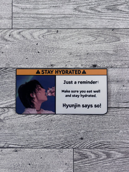 Stay Hydrated Sticker - Stray Kids