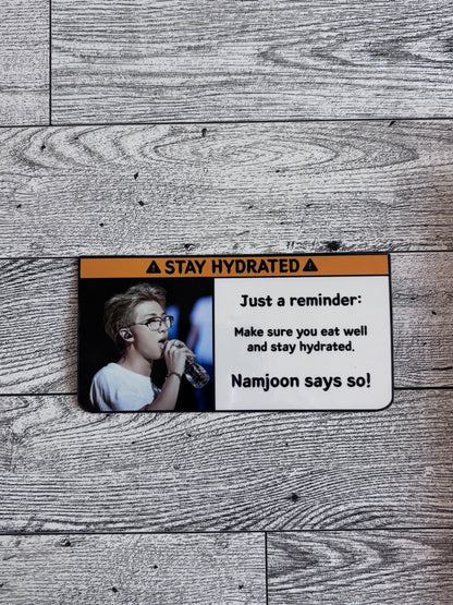 Stay Hydrated Sticker - BTS