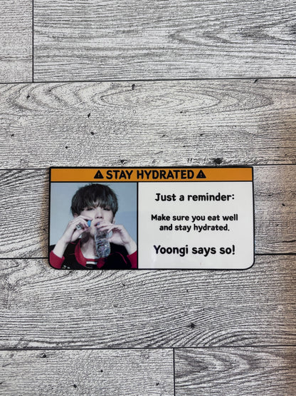 Stay Hydrated Sticker - BTS