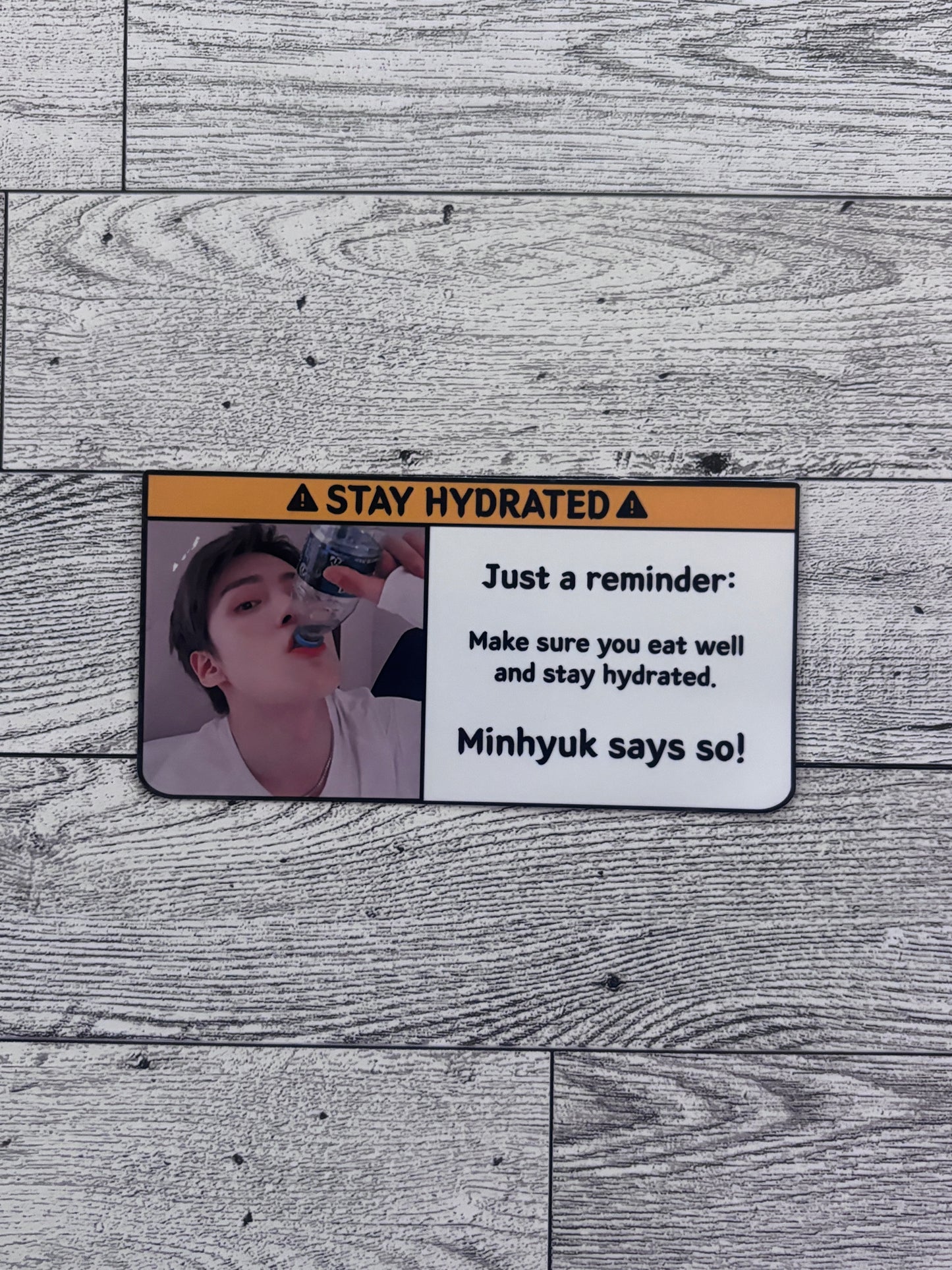 Stay Hydrated Sticker - Monsta X