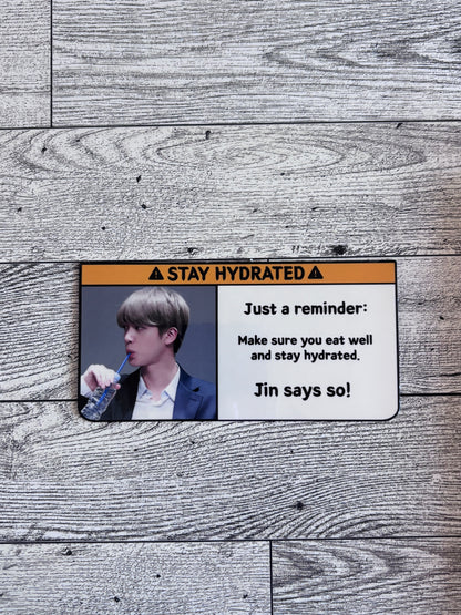 Stay Hydrated Sticker - BTS
