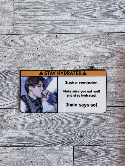 Stay Hydrated Sticker - BTS