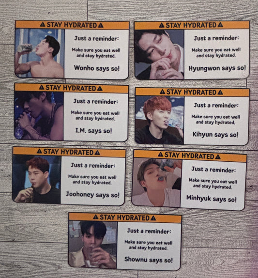 Stay Hydrated Sticker - Monsta X