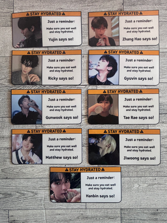 Stay Hydrated Stickers - ZEROBASEONE