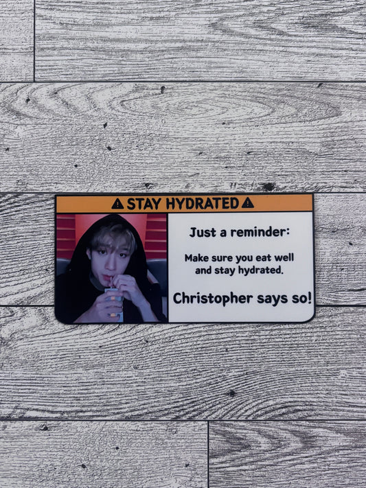 Stay Hydrated Sticker - Stray Kids