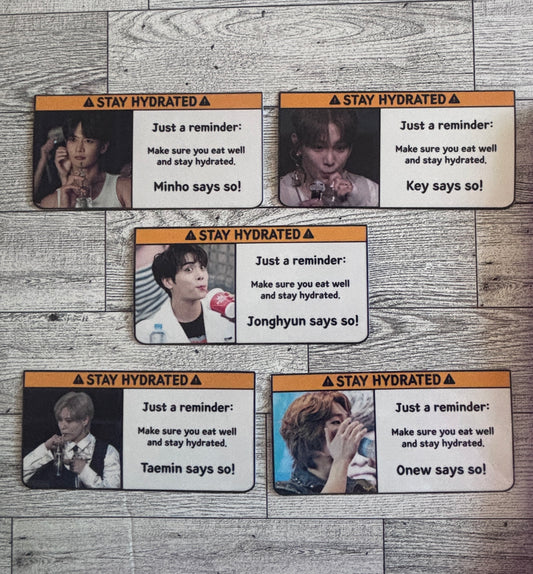 Stay Hydrated Stickers - SHINee