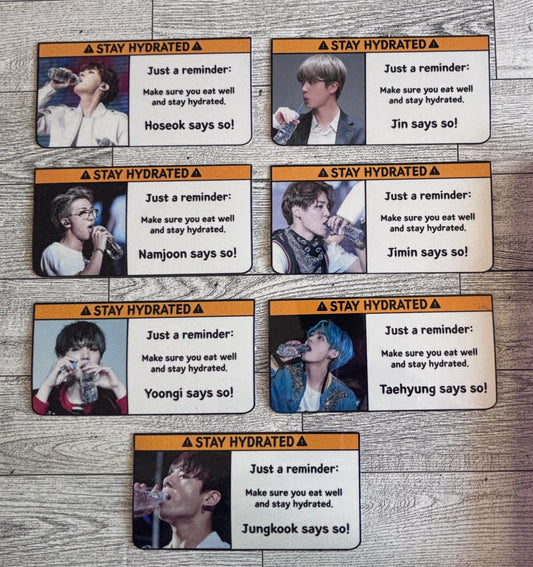 Stay Hydrated Sticker - BTS