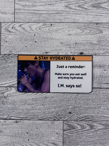 Stay Hydrated Sticker - Monsta X