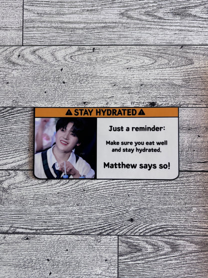 Stay Hydrated Stickers - ZEROBASEONE