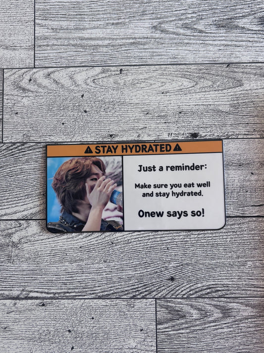 Stay Hydrated Stickers - SHINee
