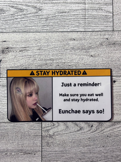 Stay Hydrated Sticker - LE SSERRAFIM