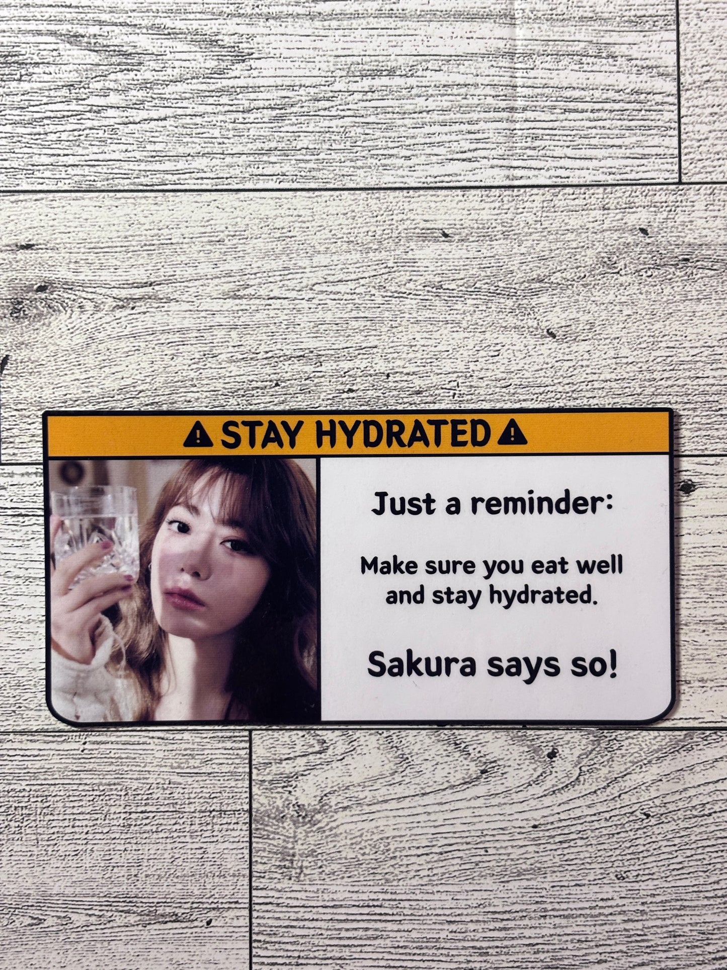 Stay Hydrated Sticker - LE SSERRAFIM