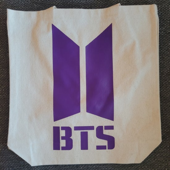 BTS Tote (Khaki/Purple)